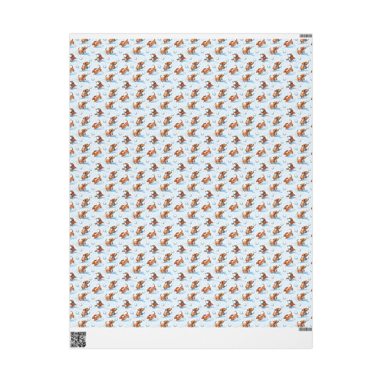 Cute Winter Dachshund wrapping paper for Dog Lovers | Weiner Dog gift wrap for Doxie Mama, Dachshund Mom or Sausage Dog Fan