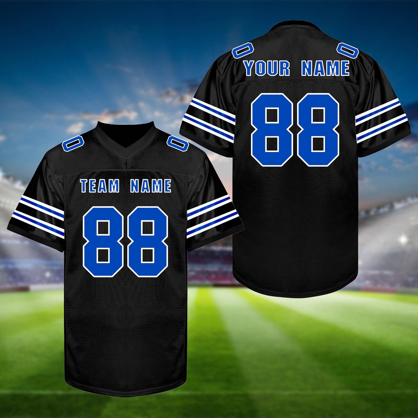 Custom Football Jersey: Personalized Team Name Number Logo Jerseys for Men Youth Women Kids