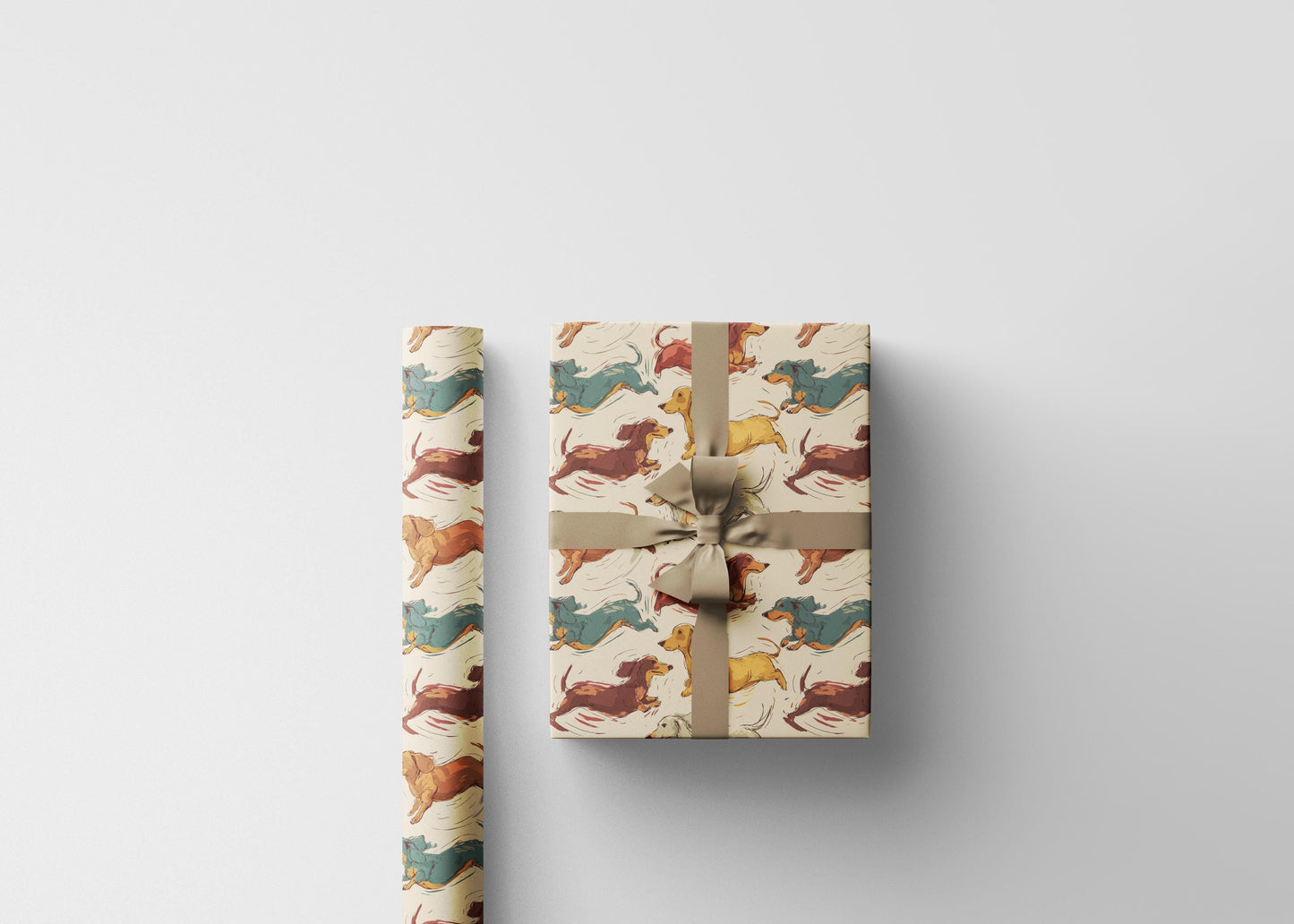 Funny Dachshund wrapping paper for Dog Lovers | Weiner Dog gift wrap for Doxie Mama, Dachshund Mom or Sausage Dog Fan