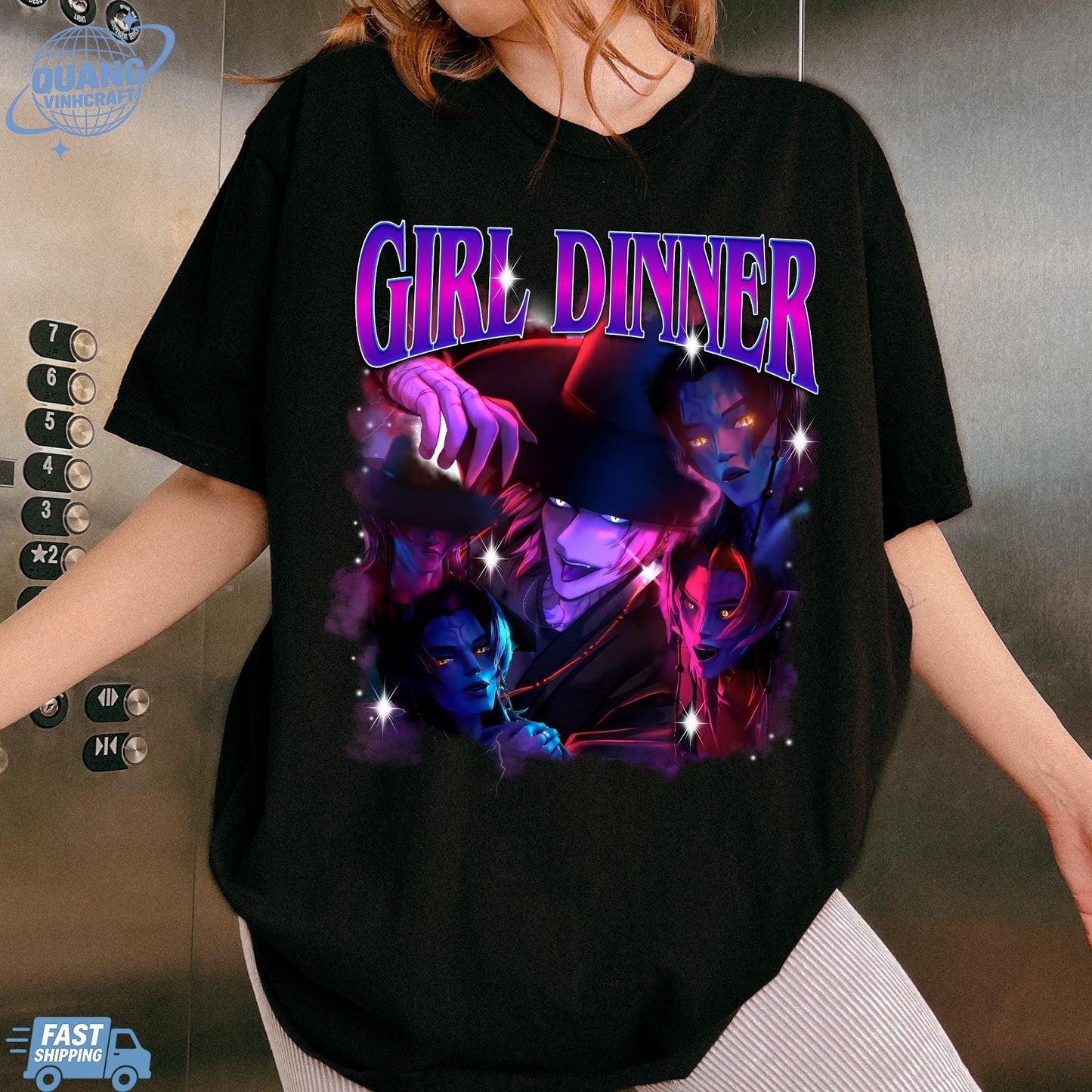 Girl Dinner Sajaboys Kpop Demon Hunters Romance Shirt,Girl Dinner Kpop Demon Hunters Saja Boys Bootleg, Gift For Fan Kpop Lovers