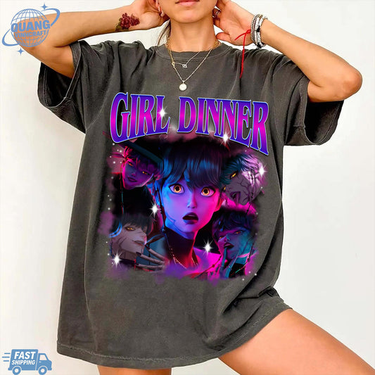 Girl Dinner Sajaboys Kpop Demon Hunters Baby Shirt,Girl Dinner Kpop Demon Hunters Saja Boys Bootleg Shirt,Gift For Fan Kpop Lovers