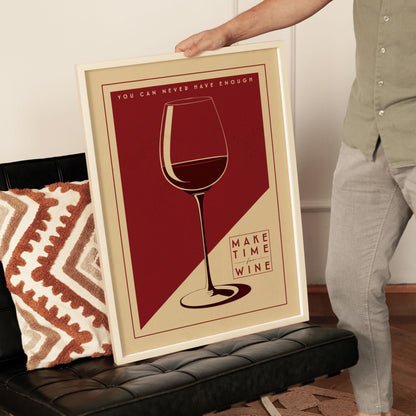 Wine Print, Wine Poster, Bar Wall Art, Bar Cart Art Prints, Retro Cocktail Print, Bar Accessories, Mid Century Modern Wine Wall Art