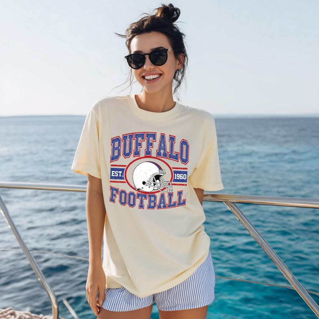 Vintage 90s Style Buffalo Football Shirt, Game Day Sweatshirt, Buffalo Team Football Shirt, Sunday Buffalo, Sport Shirt, Buffalo Football