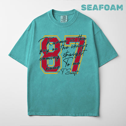 Karma Is The Guy On The Chiefs Sweatshirt: Taylor Football Shirt