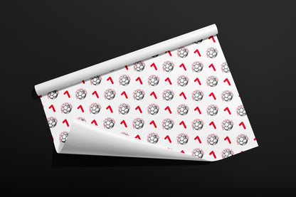 Personalised Football Gift Wrap, Birthday, Wrapping Paper, Recyclable, Sports, Customised, Party, Eco, Valentines, Anniversary, Your Age