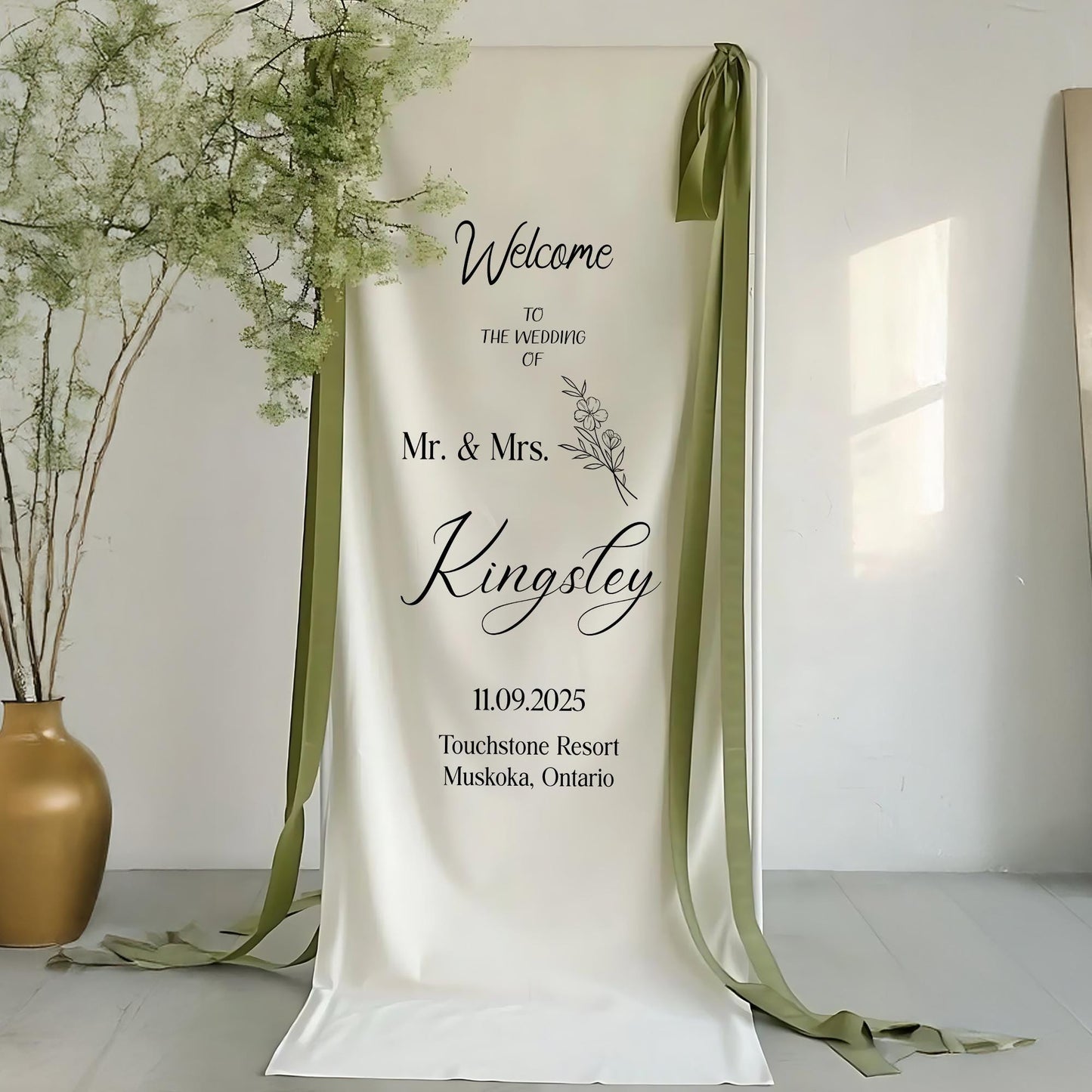 Rustic Wedding Sign – Personalized Welcome Sign for Wedding, Custom Ceremony Sign, Reception Decor,Bridal Shower Sign,Engagement Party Décor