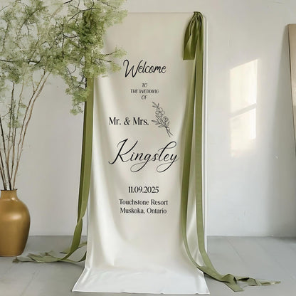 Rustic Wedding Sign – Personalized Welcome Sign for Wedding, Custom Ceremony Sign, Reception Decor,Bridal Shower Sign,Engagement Party Décor