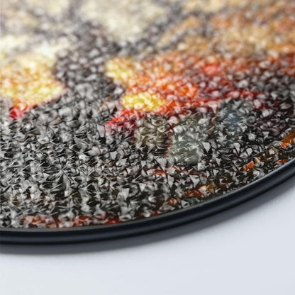 Stained Glass Suncatcher Haunted Graveyard, Gothic Halloween Window Hanging, Spooky Season Decor, Gift for Halloween, Cemetery Suncatcher