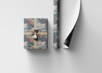 Medieval Dragon Wrapping Paper Roll, Gift Wrap for Fantasy Enthusiasts, Role-Players, and Mythical-Themed Presents #3