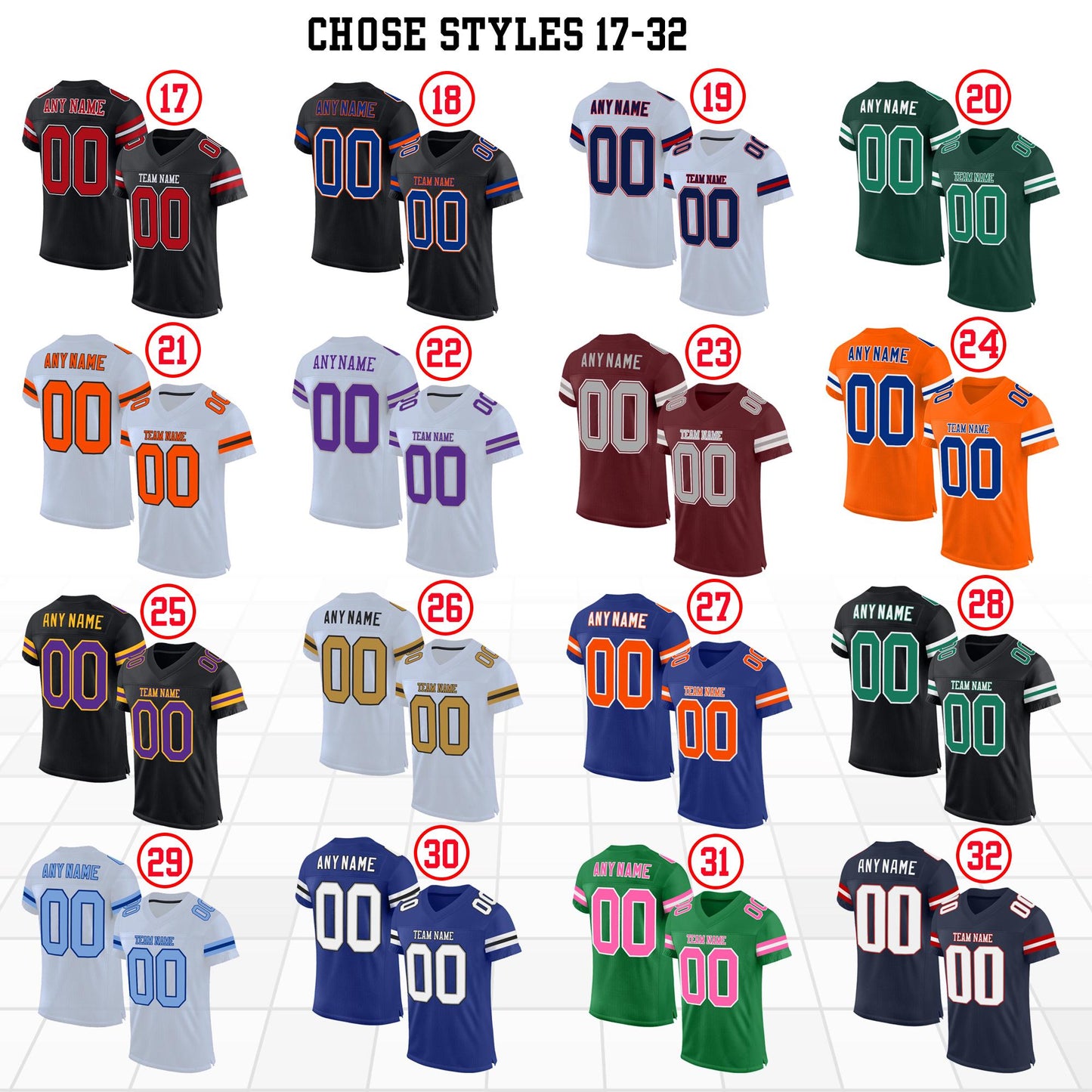 Personalized Football Jersey: Unisex Team Sportswear, Personalized Number & Name
