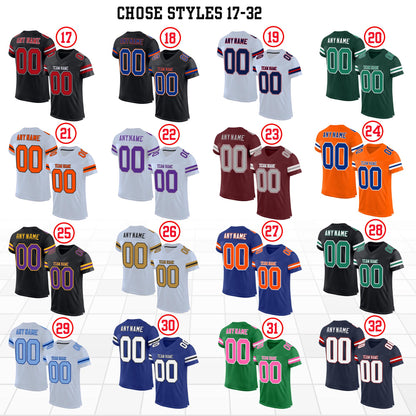 Personalized Football Jersey: Unisex Team Sportswear, Personalized Number & Name