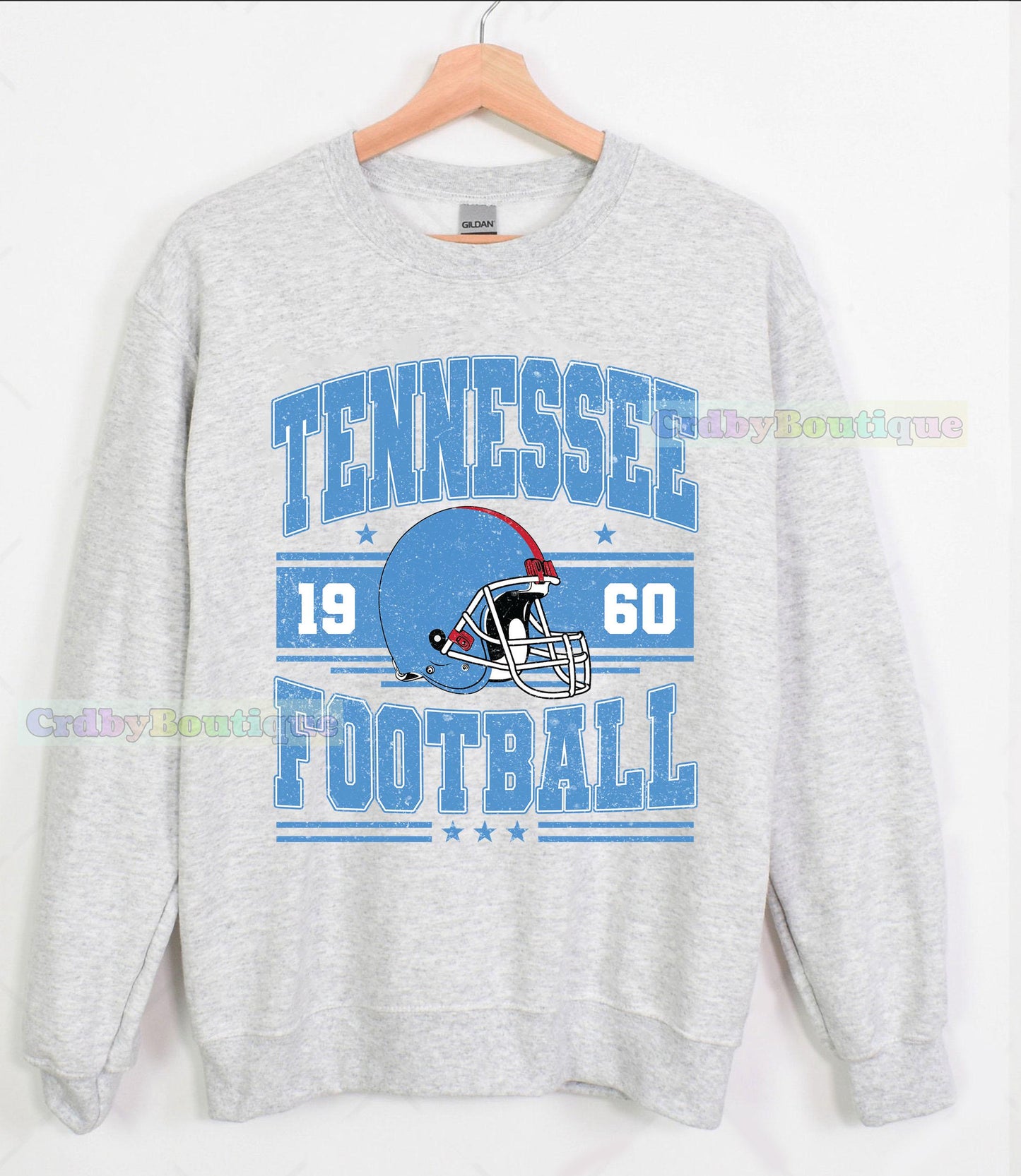 Tennessee Football Vintage Style Sweatshirt, Tennessee Football Crewneck, Tennessee Football T-shirt, Tennessee Fan Gifts Tee