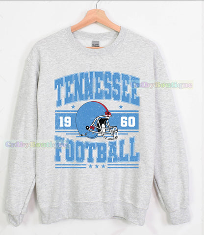 Tennessee Football Vintage Style Sweatshirt, Tennessee Football Crewneck, Tennessee Football T-shirt, Tennessee Fan Gifts Tee