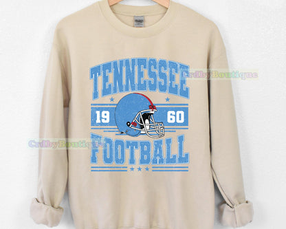 Tennessee Football Vintage Style Sweatshirt, Tennessee Football Crewneck, Tennessee Football T-shirt, Tennessee Fan Gifts Tee