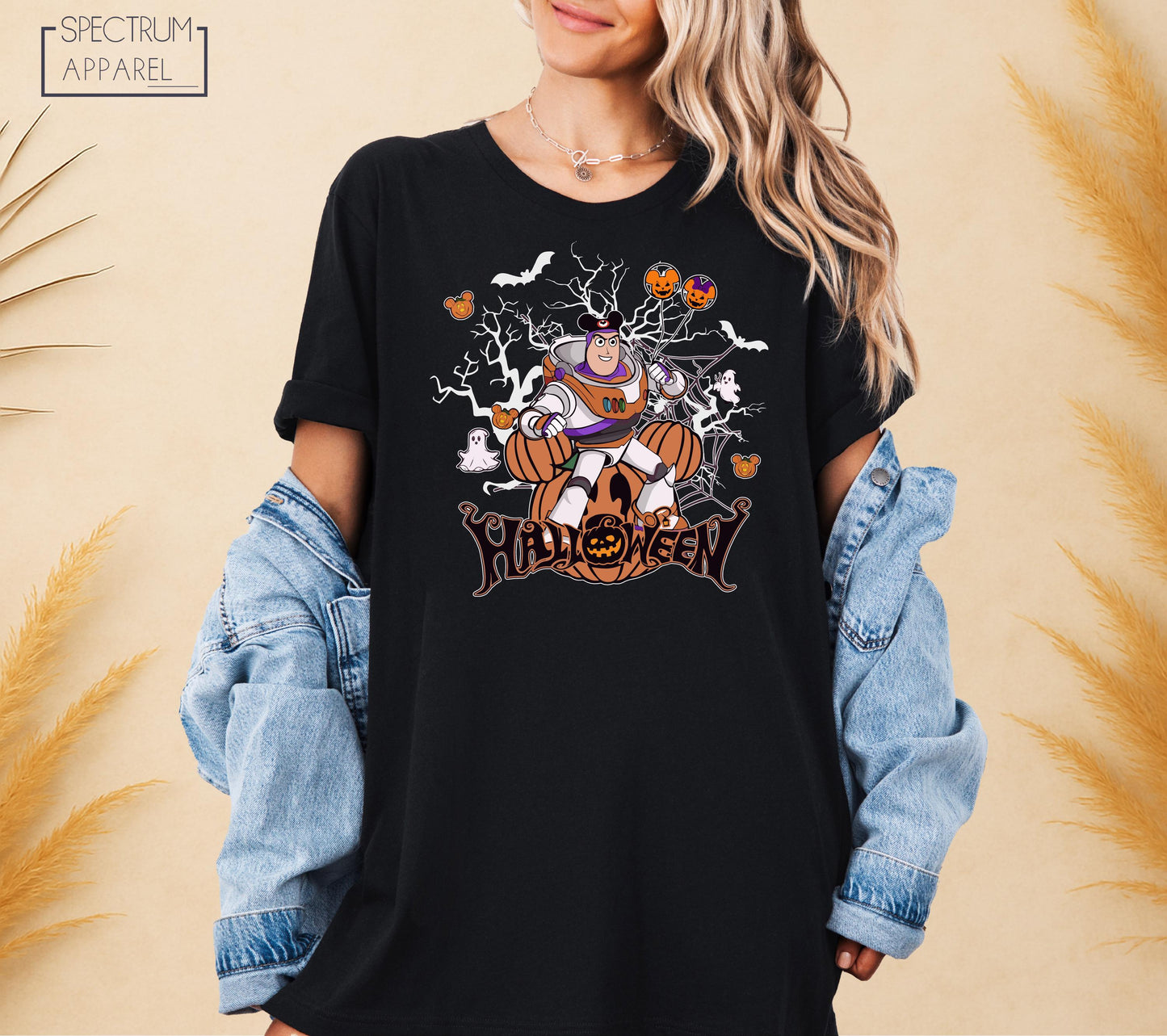 Halloween Buzz T-Shirt, Space Ranger Halloween T-Shirt, Halloween Toy Story Tee, Buzz Pumpkin Ghost Tee, Spooky Season Space Ranger Shirt