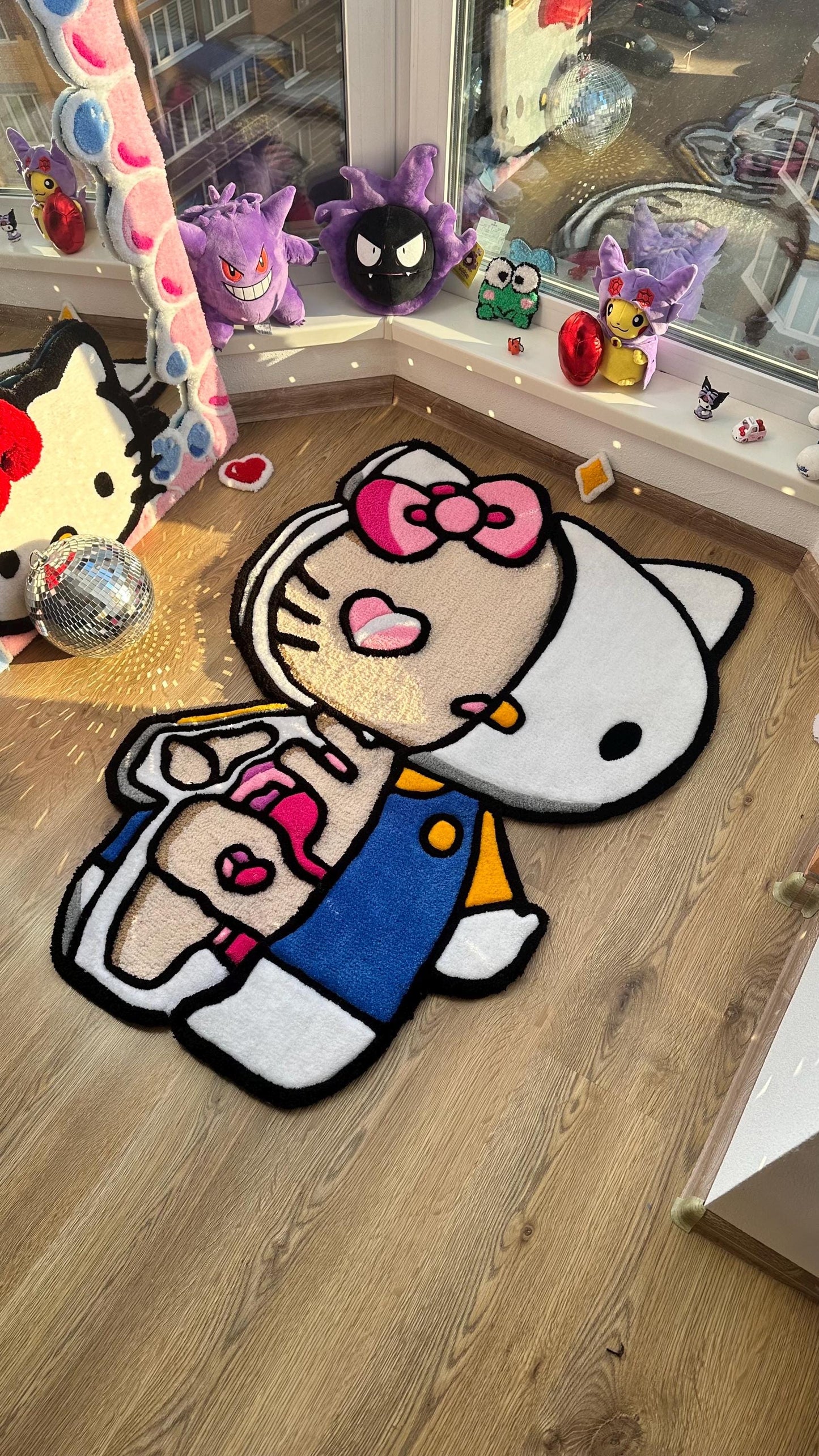 Skeleton handmade custom 3D tufting rug