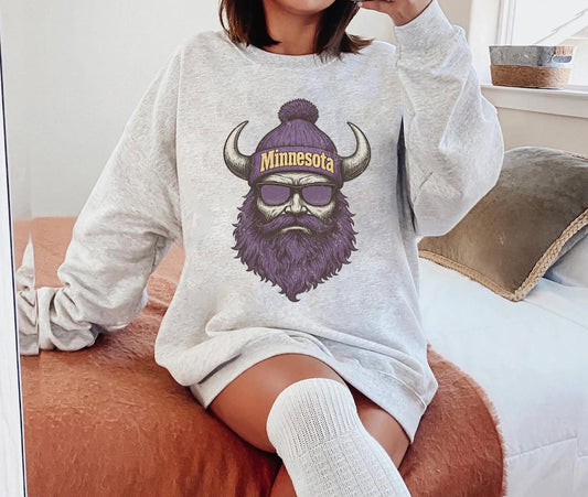 Minnesota Football Sweatshirt, Vintage Style Minnesota Football shirt, Sunday Football, Minnesota Football Sweatshirt, Purple and Gold Shirt