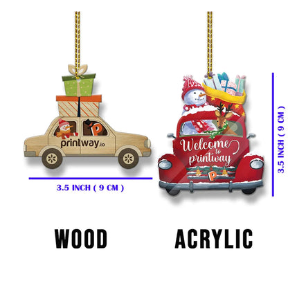 Custom Name Baseball Catcher Chest Protector & Helmet Personalized Ornament, Christmas Tree Hanging, Christmas Ornament, Flat 2D Ornament