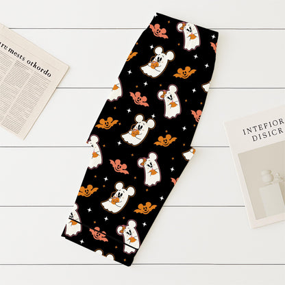 Halloween Mk Mn Mouse Pajamas Set, Mn Ghost Mk Bat Sleepwear, WDW Cartoon Homewear, Cozy Fall Loungewear, Spooky Season Gift