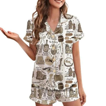 Taylor Swift Song Lyrics Satin Pajamas Set  Pajamas Set
