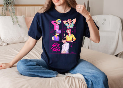 Saja Boys Boy Band Shirt, Kpop Demon Hunters Movie Shirt, Bootleg Retro Movie Shirt, Demon Hunters Merch Shirt, Gift for Her