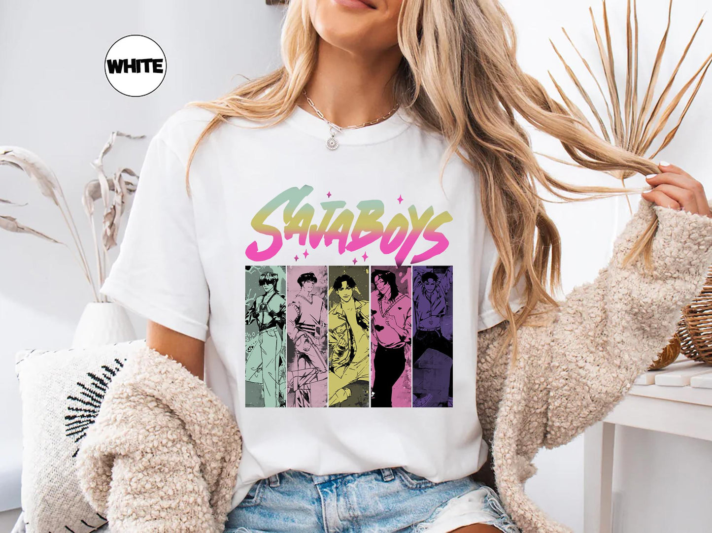 Kpop demon hunters shirt Saja boys Jinu manga shirt Korean pop lover gift Huntrix demon hunter merch Saja girls fan shirt Kpop graphic tee