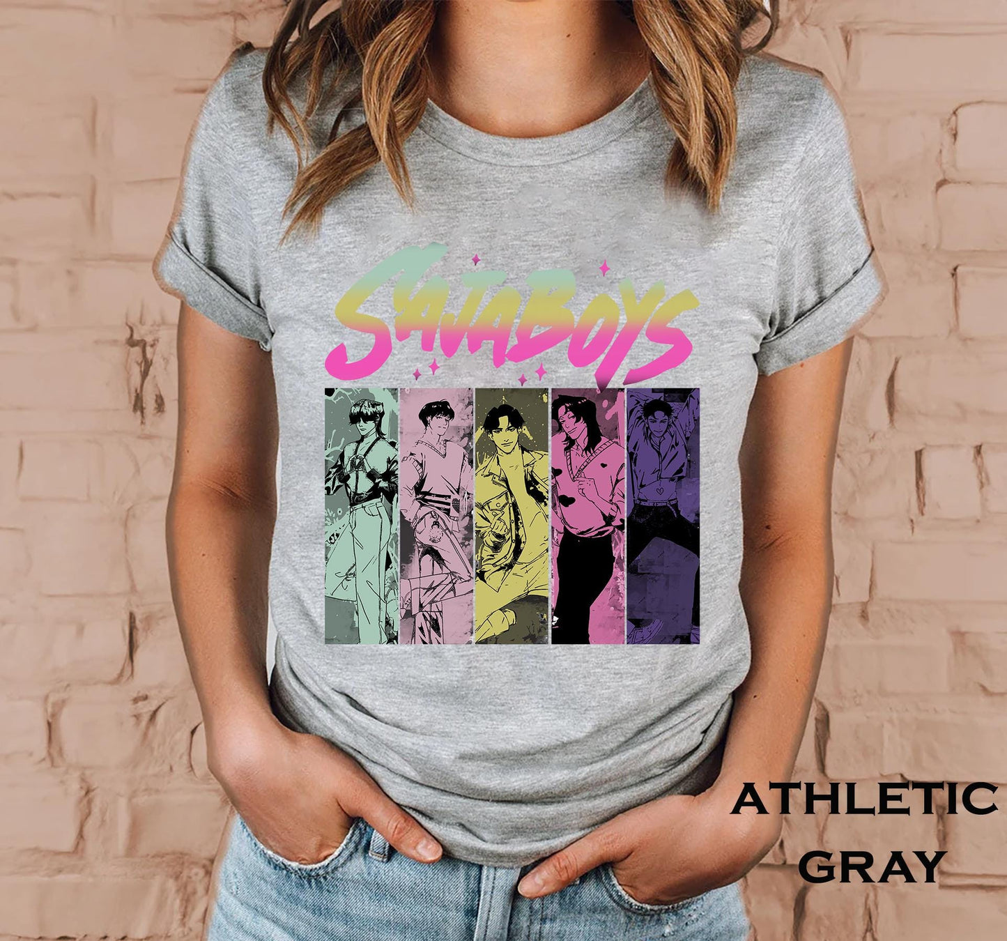 Kpop demon hunters shirt Saja boys Jinu manga shirt Korean pop lover gift Huntrix demon hunter merch Saja girls fan shirt Kpop graphic tee