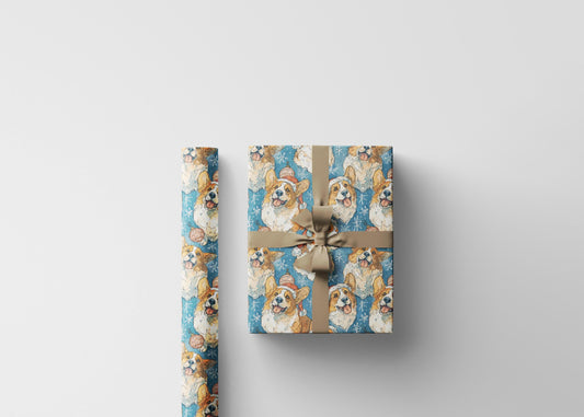 Corgi Themed Gift Wrap for Dog Moms | Cute Wrapping Paper for Welsh Corgi Owners and Animal Lovers Gifts #5