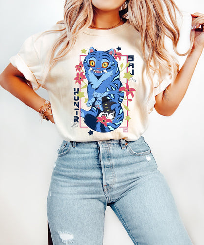 Kpop Demon Hunters Tiger Shirt, Derpy the Tiger And Bird Demon Hunter Tiger Shirt, Hunters Tiger Fan, Animal Shirt, Kpop Movie Fan Gift