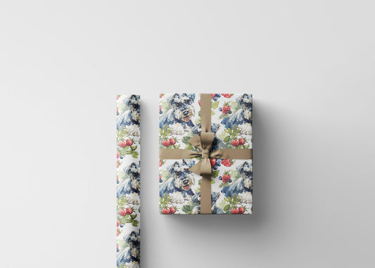 Schnauzer Dog Print Gift Wrap Roll, Fun Wrapping Paper for Dog Lovers, Pet Owners, and Schnauzer Obsessed Friends #11