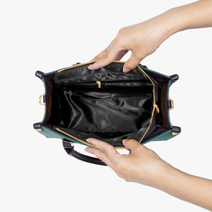 Fantasy Elf Handbag | Fairy Botanical Tote Bag | Floral Elf Purse | Woodland Fantasy Art | PU Leather Shoulder Bag