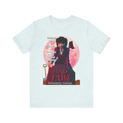 Gothic Vibes Unisex Tee, Wednesday Addams Shirt, Spooky Full Moon T-Shirt, Addams Family Top, Halloween Graphic Tee, Alternative Fashion