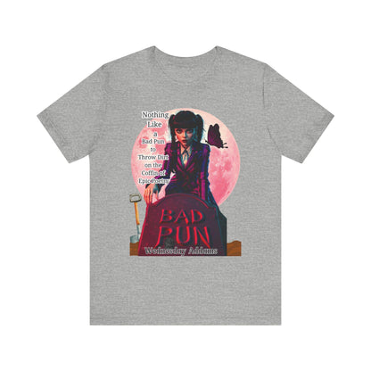 Gothic Vibes Unisex Tee, Wednesday Addams Shirt, Spooky Full Moon T-Shirt, Addams Family Top, Halloween Graphic Tee, Alternative Fashion