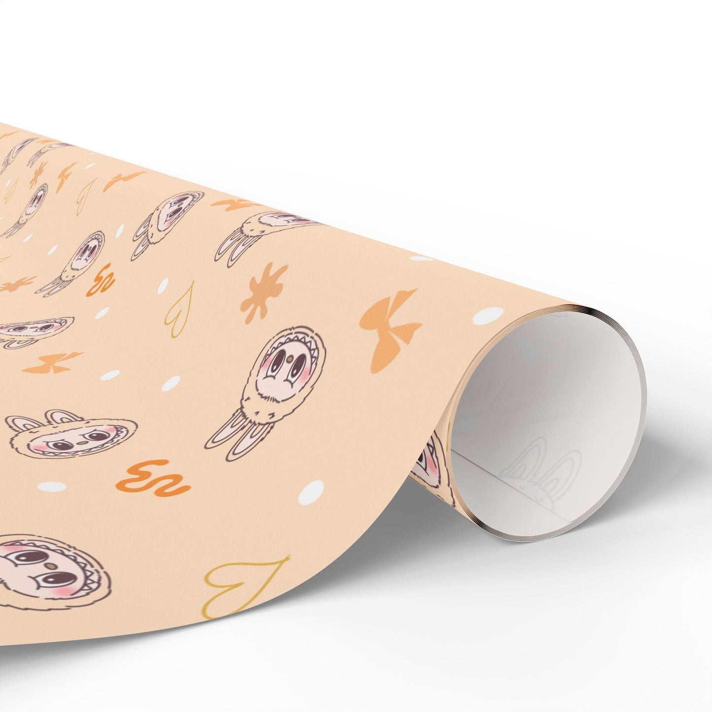 Cute Kawaii Monster Wrapping Paper for Teen Girl Boy Baby Birthday Gift Wrap Cartoon Creatures Party Supply Kids Custom Birthday Wrap