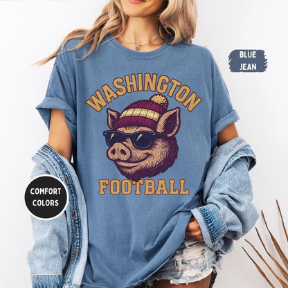 Retro 90s Style Washington Football Sweatshirt, Game Day Shirt, Washington Team Football Shirt, Sunday Washington, Washington Football
