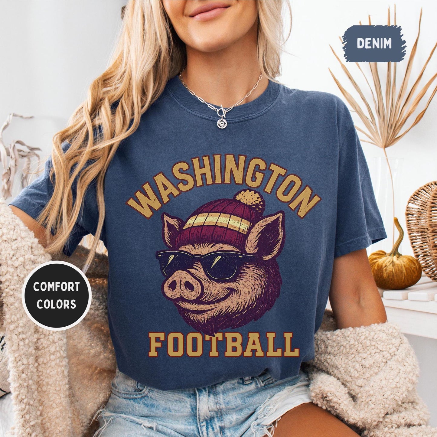 Retro 90s Style Washington Football Sweatshirt, Game Day Shirt, Washington Team Football Shirt, Sunday Washington, Washington Football