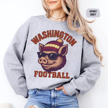 Vintage Washington Football Style Sweatshirt, Washington Crewneck Commander Shirt, Washington Fan Gift, Sunday Football Shirt, Game Day