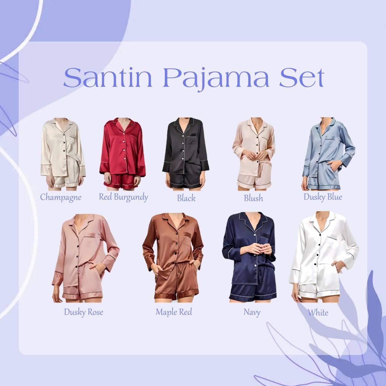 Cute S’mores Satin Pajamas Set, Autumn Pajamas, Cozy Fall Pajamas, Chocolate Pajamas, Fall Snack Pyjamas, Halloween Pjs, Cozy Season Pajamas