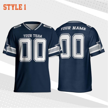 Custom Team Cowboy Football Jersey Collection, Personalized Team name & Number jersey, Game Day Outfit For American Football Fan