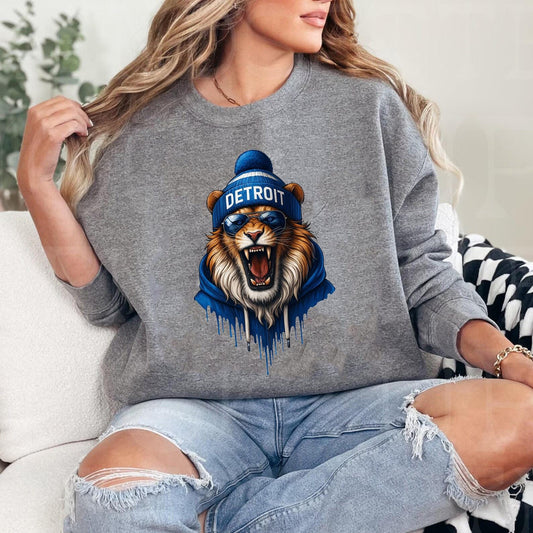 Detroit Football Shirt, Detroit Football Sweatshirt, Vintage Style Detroit Football Sweatshirt, Sunday Football, Game Day Shirt, Super Bowl.