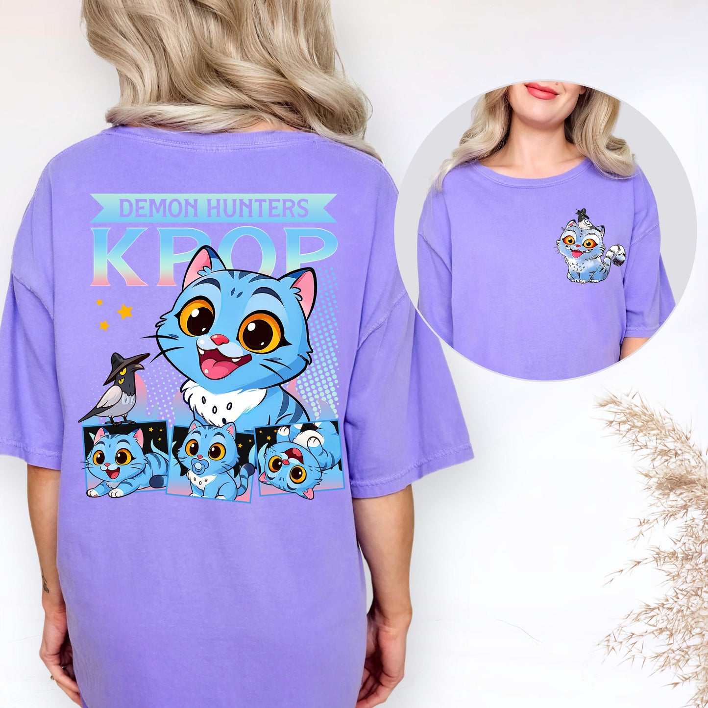Kpop Demon Hunters Tiger Comfort Shirt, Demon Hunter Tiger Tee, Kpop Huntrix Pin Shirt, Jinu Manga Shirt, Saja Girls Fan, Anime Shirt