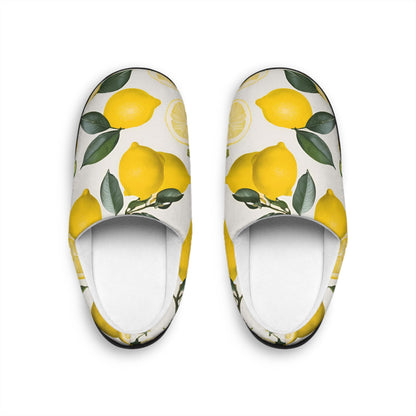 Lemon Slippers Women's Indoor Slippers Fruit Slippers Lemondesign Women'sslippers Lemon-inspired Anti skid Houseshoes Lemon Lovers Gift