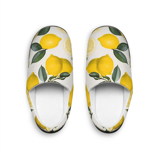 Lemon Slippers Women's Indoor Slippers Fruit Slippers Lemondesign Women'sslippers Lemon-inspired Anti skid Houseshoes Lemon Lovers Gift