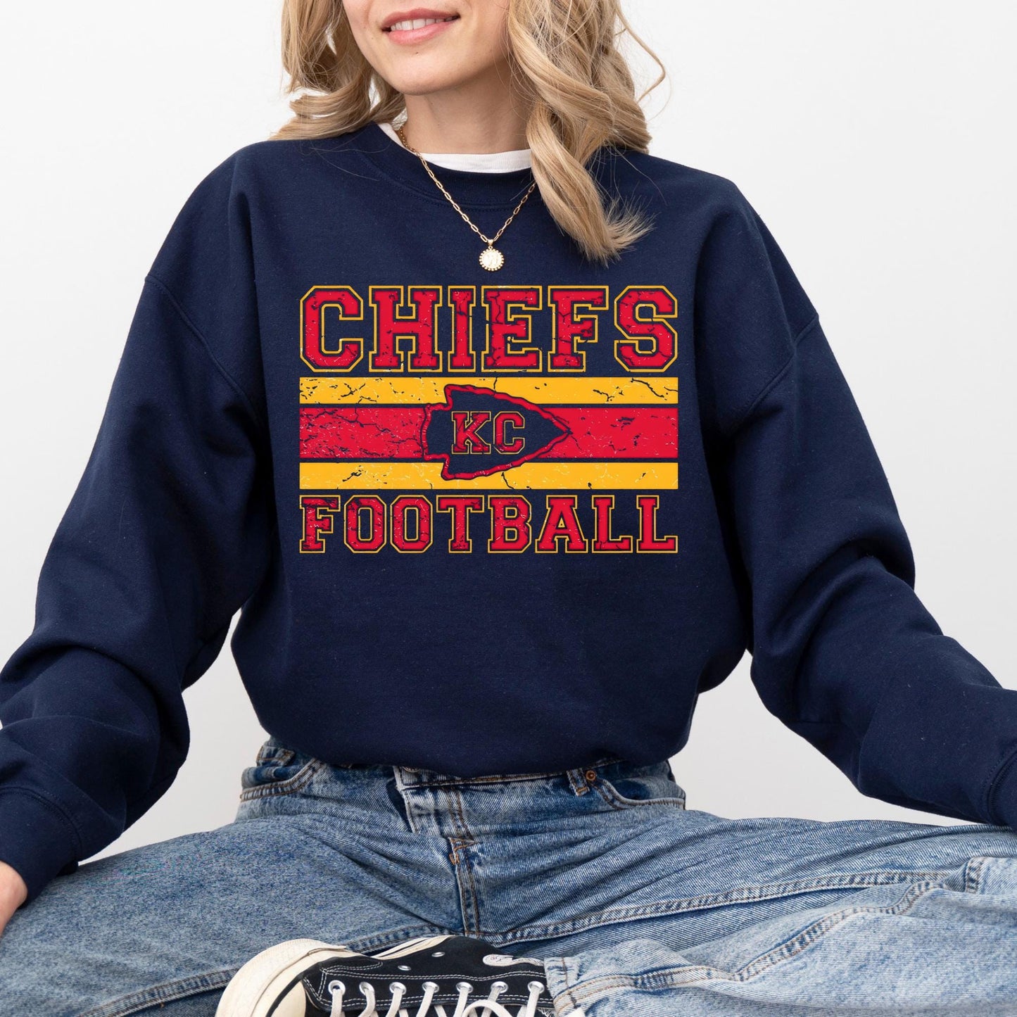 Vintage Chiefs Sweatshirt: Kansas City Football Crewneck
