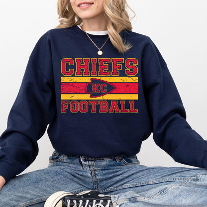 Vintage Chiefs Sweatshirt: Kansas City Football Crewneck