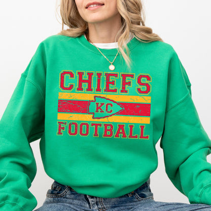 Vintage Chiefs Sweatshirt: Kansas City Football Crewneck