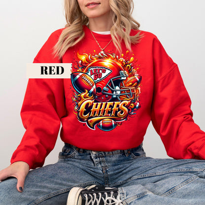 Lets Go Smoke Chiefs Sweatshirt: Football Game Day Shirt