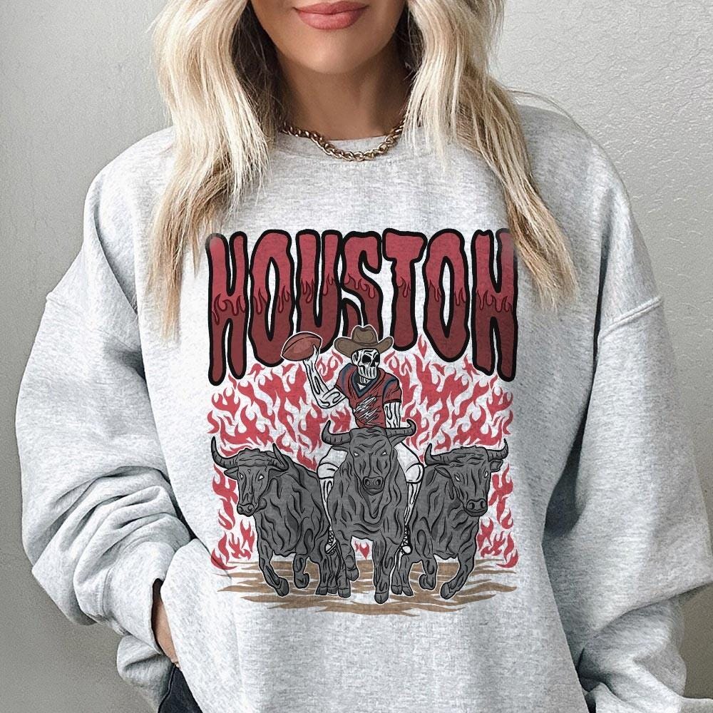 Houston Football Skull Vintage Shirt