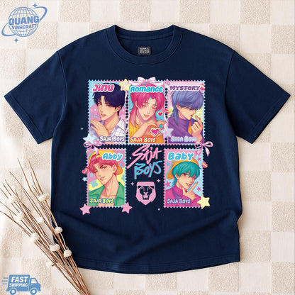 Kpop Saja Boys Shirt, Kpop Demon Hunters T-shirt, Demon Hunters Merch, Kpop Huntrix Pin shirt, Saja Boys Fan Gifts