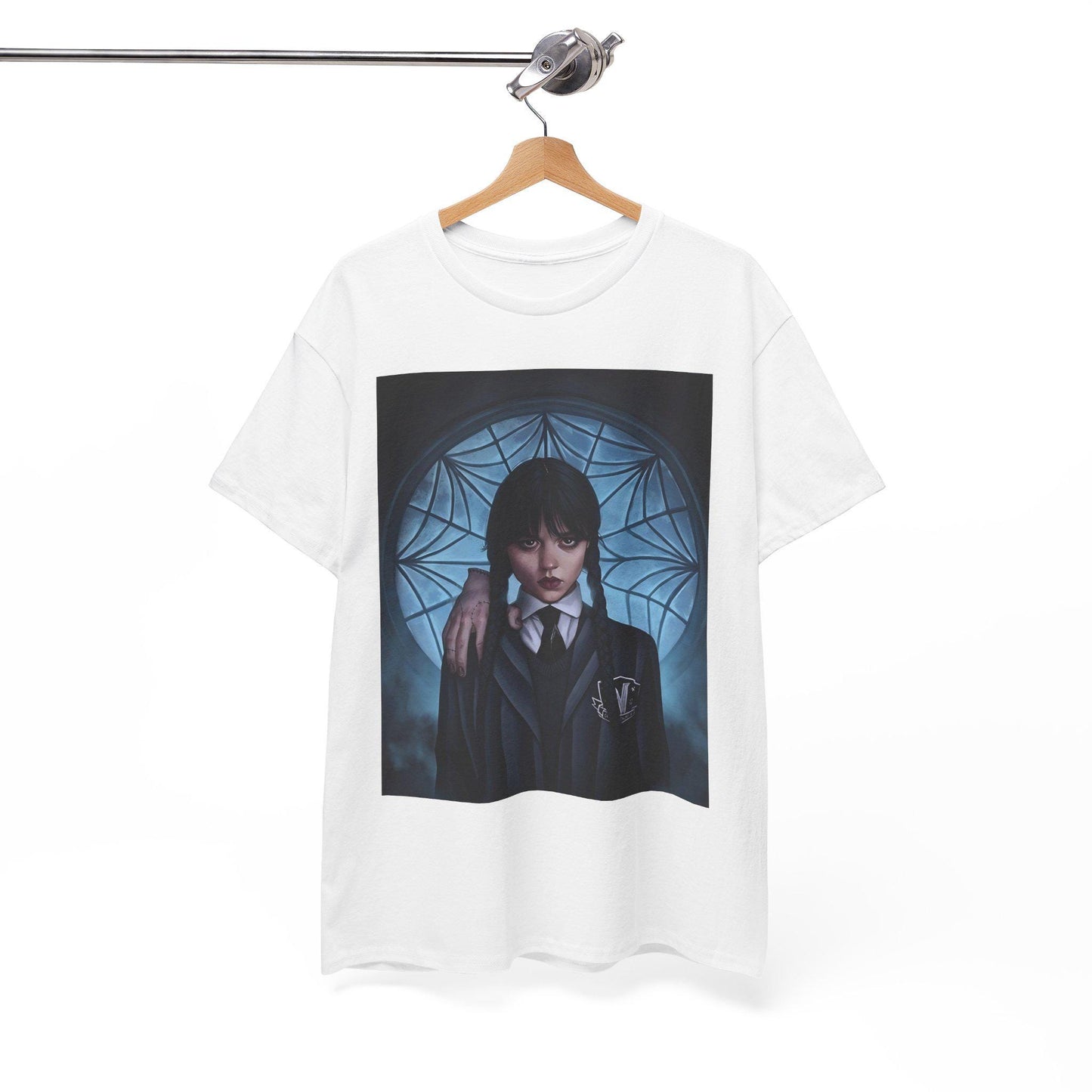 Wednesday Addams T-Shirt, Gothic Horror Shirt, TV Show Fan Gift, Dark Academia Clothing, Addams Family Inspired Tee, Creepy Cute Top